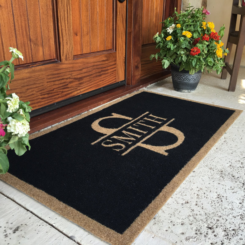 Canora Grey Boalt AllWeather Personalized NonSlip Outdoor Door Mat